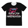 Move Over Boys Let This Girl Show You How To Be A Firefighter All Over Women's T-shirt
