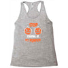 stop staring at my pumpkin Racerback Tank