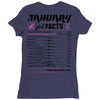 January Girl Facts Capricorn Ladies Fitted T-Shirt