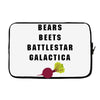 bears beets battlestar galactica Laptop sleeve