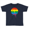 rainbow colored stripes dot running splashes Toddler T-shirt
