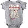social distortion ball &amp; chain Baby Onesie