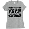 rude slogan Ladies Fitted T-Shirt
