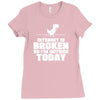 Internet Is Broken - So I am Outside Today Ladies Fitted T-Shirt