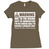 warning due to the rising cost of ammo Ladies Fitted T-Shirt