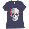 Sound Skull Ladies Fitted T-Shirt