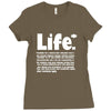 life  available for a limited time only Ladies Fitted T-Shirt