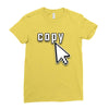 Copy Paste Matching Ladies Fitted T-Shirt