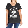 chicken nugget scientist Ladies Curvy T-Shirt