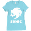 sonic uomo donna bambino sega videogames Ladies Fitted T-Shirt