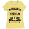 Super Cool Father In Law Of A Freaking Awesome Son In Law Ladies Fitted T-Shirt
