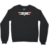 top gun logo cool retro Crewneck Sweatshirt