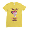 trashy and sassy Ladies Fitted T-Shirt