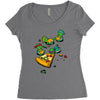 pizza lover Women's Triblend Scoop T-shirt