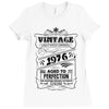 Vintage Aged To Perfection 1976 Ladies Fitted T-Shirt