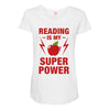 Reading Is My Superpower Maternity Scoop Neck T-shirt