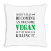 vegan Throw Pillow