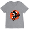 black attack V-Neck Tee