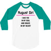 August Girl 3/4 Sleeve Shirt