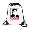 Kim Jong Un Boom Rocketman Drawstring Bags
