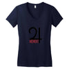 moment red Women's V-Neck T-Shirt