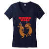wiener wars dachshund dogs Women's V-Neck T-Shirt