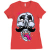 king of mustache Ladies Fitted T-Shirt