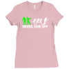 zombie never give up fun Ladies Fitted T-Shirt