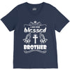 I Am One Blessed Brother V-Neck Tee