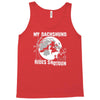 my dachshund rides shotgun Tank Top