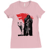 the king and the white wol Ladies Fitted T-Shirt