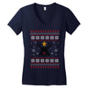 darth vader christmas ugly Women's V-Neck T-Shirt