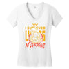i survived Women's V-Neck T-Shirt