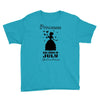 Princesses Are Born In July Youth Tee