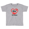 niece i wear a red heart ribbon Toddler T-shirt