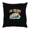 stay paw sitive Throw Pillow
