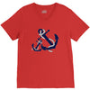 double anchor V-Neck Tee