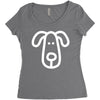 dog (2) Women's Triblend Scoop T-shirt
