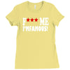 new david guetta f me i'm famous Ladies Fitted T-Shirt