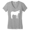 staring horse Women's V-Neck T-Shirt