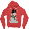 christmas snowman Zipper Hoodie