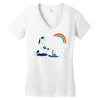 rainbow Women's V-Neck T-Shirt