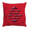 i only see my goals Throw Pillow