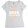 Hope Keeps Me Going Women's Triblend Scoop T-shirt