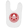 red skull logo avengers marvel comics gift Baby Bibs