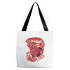 red bird Tote Bags
