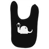 apatosaurus white Baby Bibs