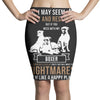 don't mess with my boxer Pencil Skirts
