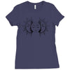 moon and sun Ladies Fitted T-Shirt