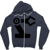 black robot Zipper Hoodie